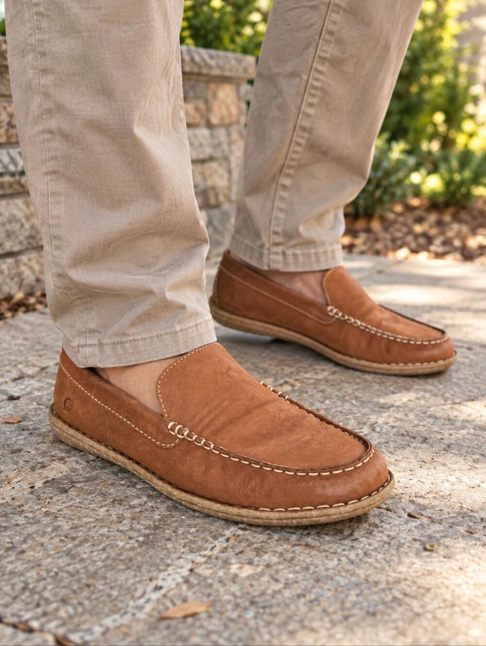 Børn Leather Slip-On Loafers Size 10.5